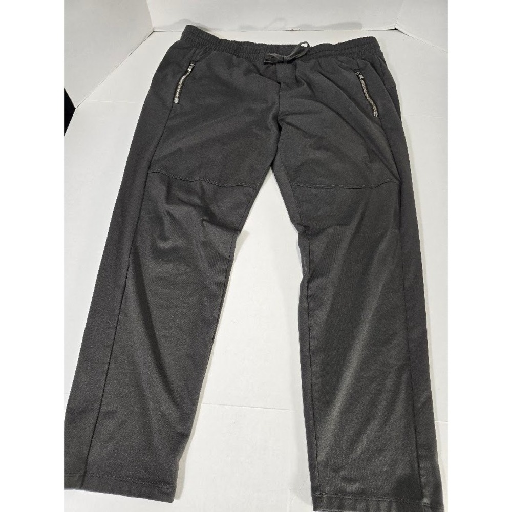 Athleta Gray Jogger Pants Zip Pockets Drawstring Waist Womens Athletic Sport XL